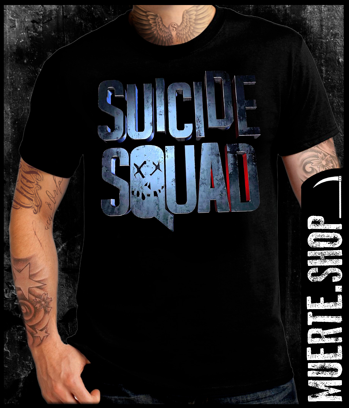 Черна тениска SUICIDE SQUAD
